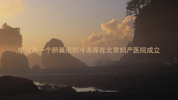 中国第一个卵巢组织冷冻库在北京妇产医院成立