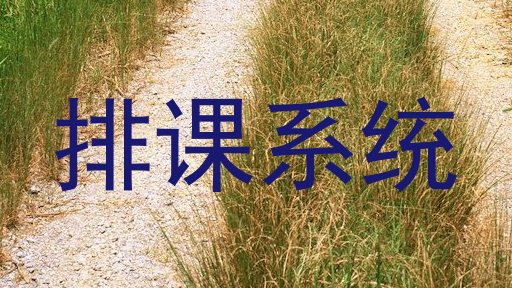 排课系统