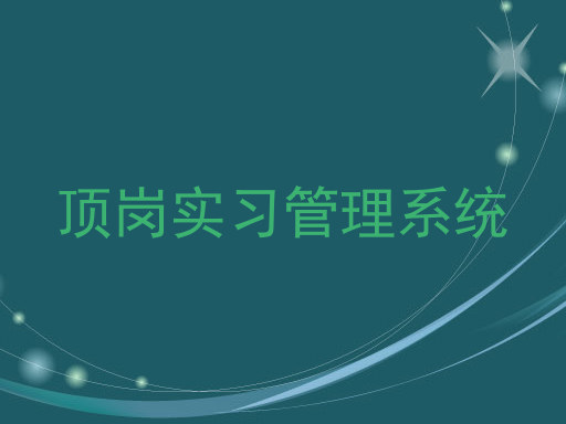 顶岗实习管理系统