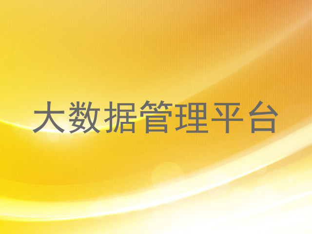 大数据管理平台