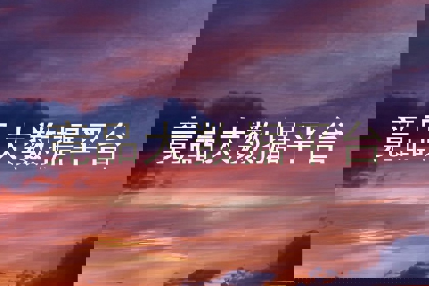 竞品大数据平台