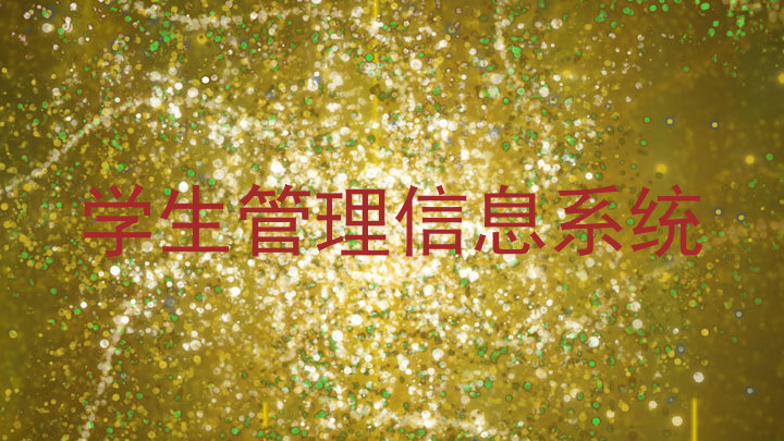 学生管理信息系统