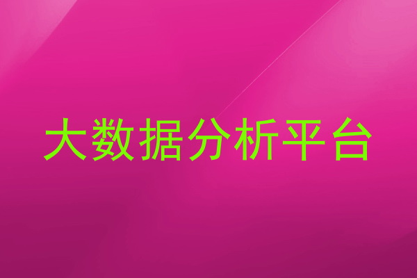 大数据分析平台