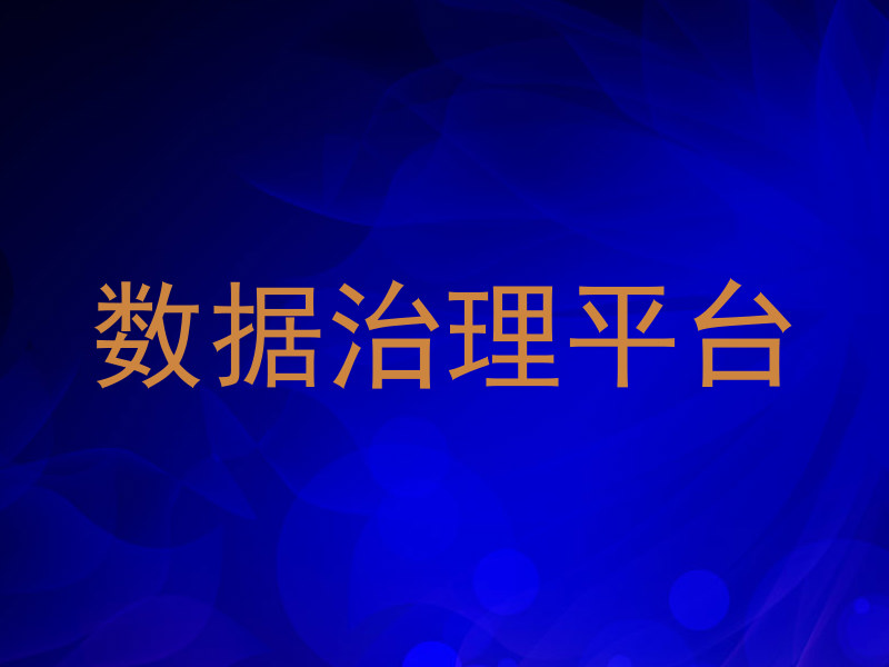 数据治理平台