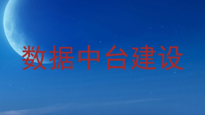数据中台建设