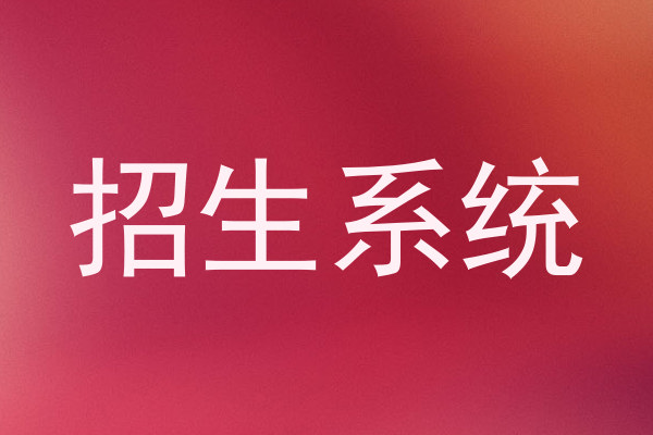招生系统