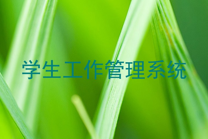 学生工作管理系统
