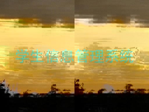 学生信息管理系统