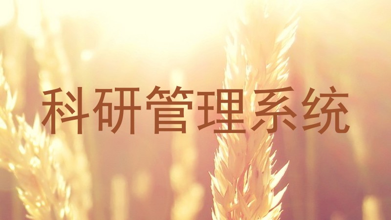 科研管理系统