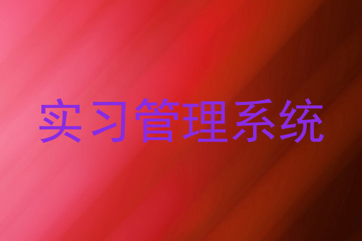 实习管理系统