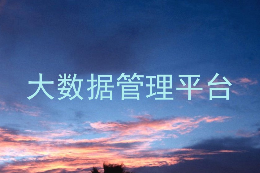 大数据管理平台