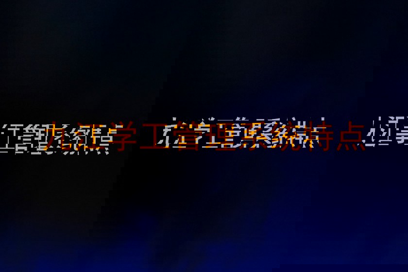 九江学工管理系统特点