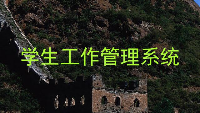 学生工作管理系统