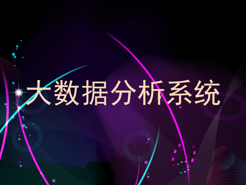 大数据分析系统