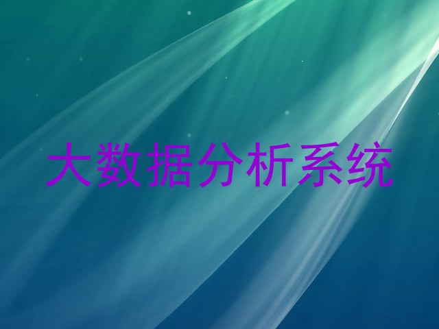 大数据分析系统