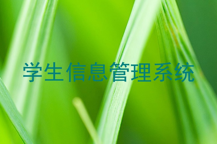学生信息管理系统
