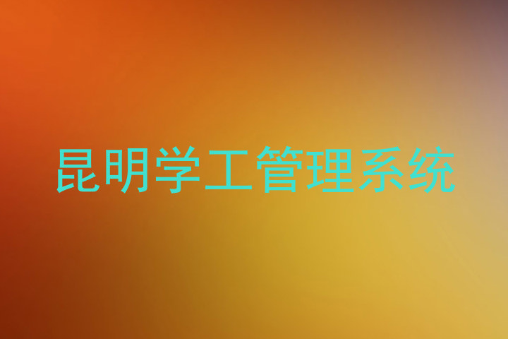 昆明学工管理系统
