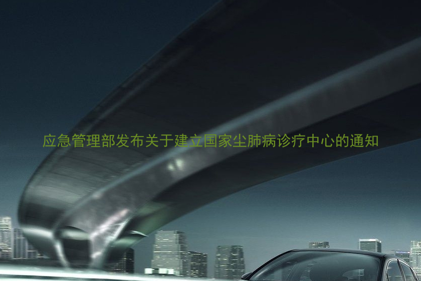 应急管理部发布关于建立国家尘肺病诊疗中心的通知