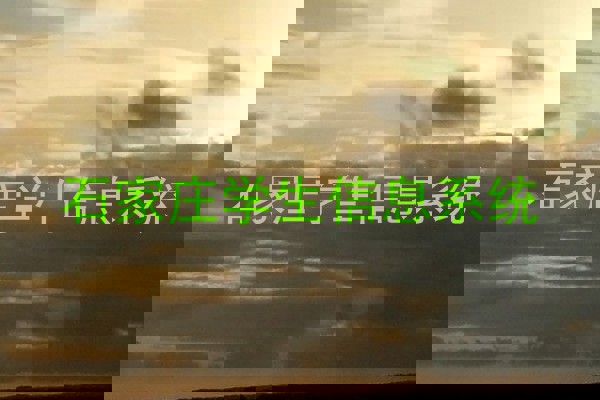 石家庄学生信息系统