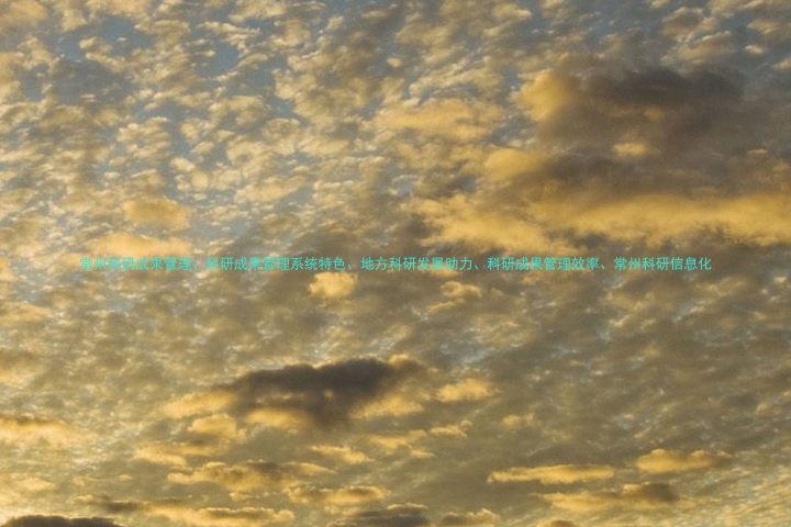 常州科研成果管理、科研成果管理系统特色、地方科研发展助力、科研成果管理效率、常州科研信息化