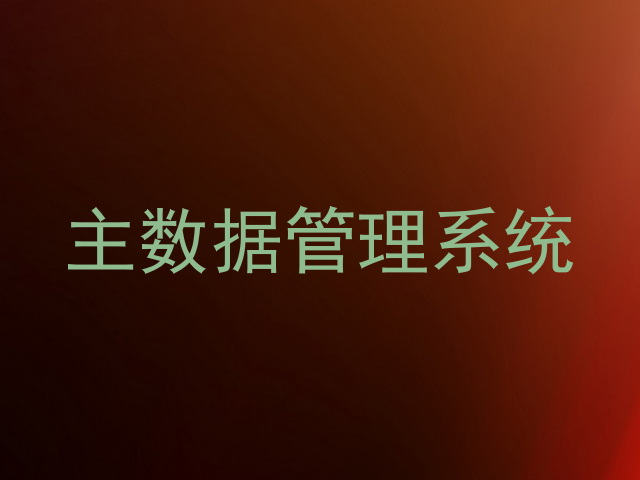 主数据管理系统