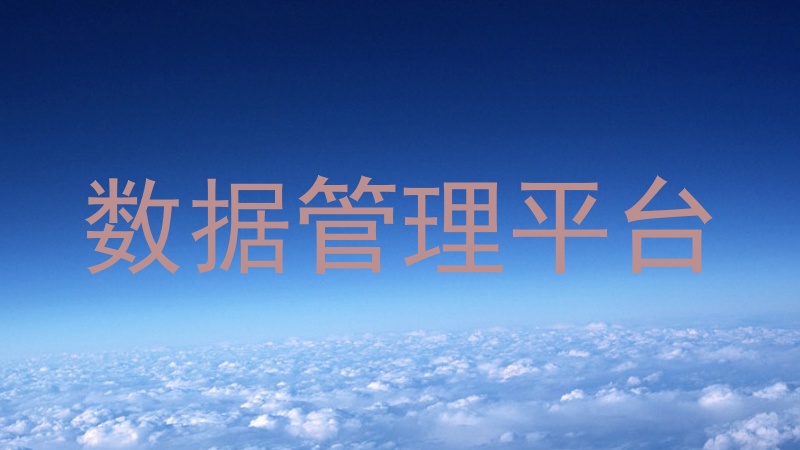 数据管理平台