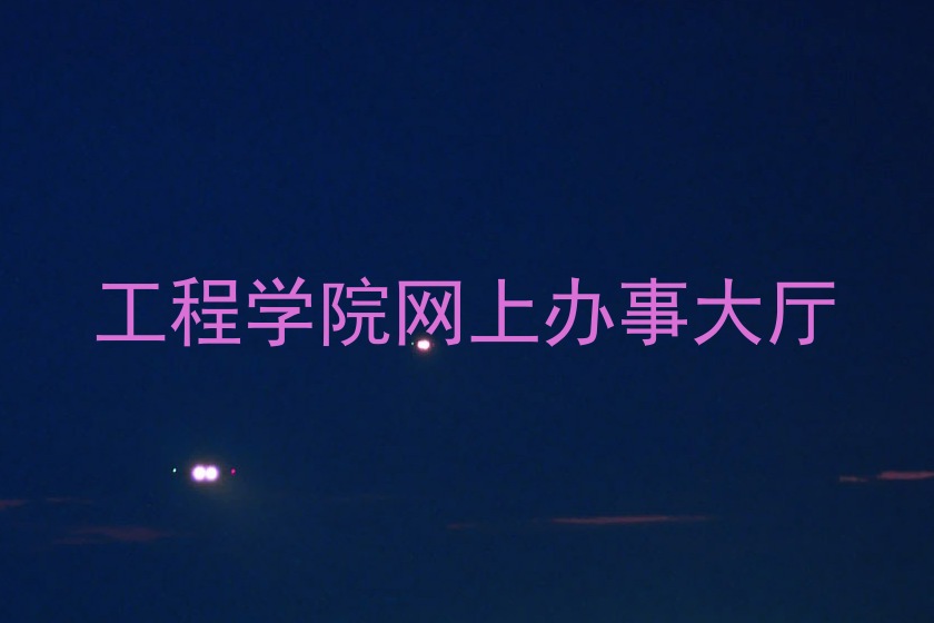 工程学院网上办事大厅