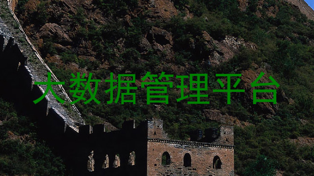 大数据管理平台