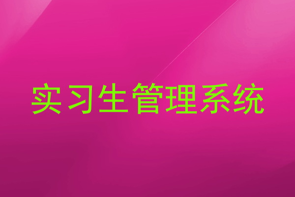 实习生管理系统