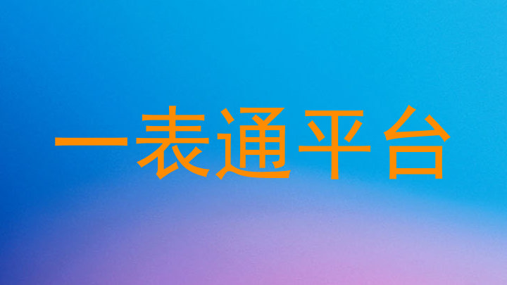 一表通平台