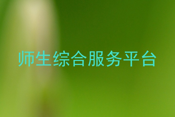 師生綜合服務(wù)平臺