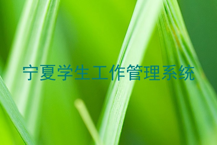 宁夏学生工作管理系统