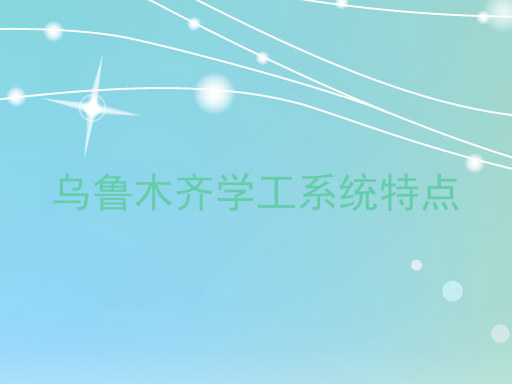 乌鲁木齐学工系统特点