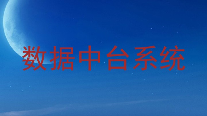 数据中台系统