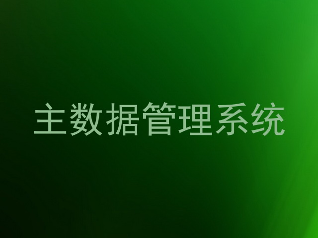 主数据管理系统