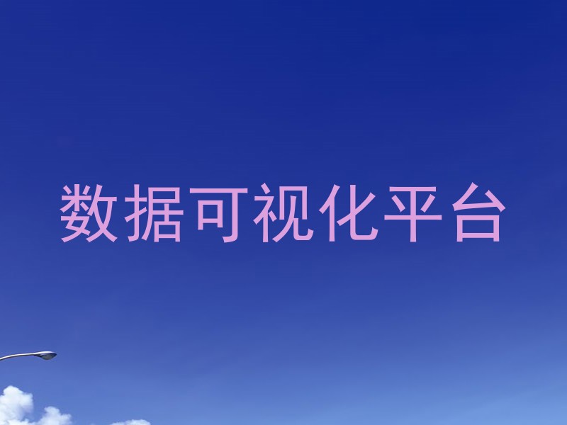 数据可视化平台