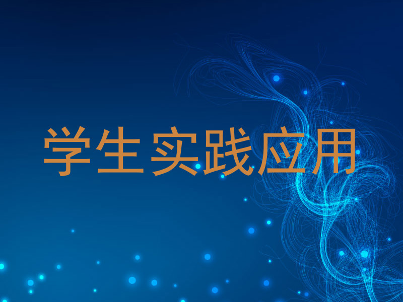 学生实践应用