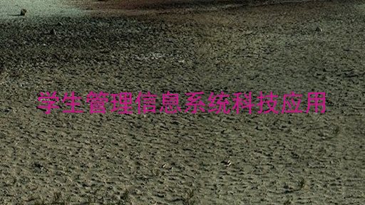 学生管理信息系统科技应用