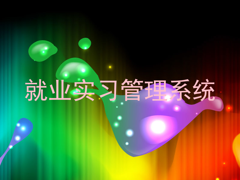 就业实习管理系统