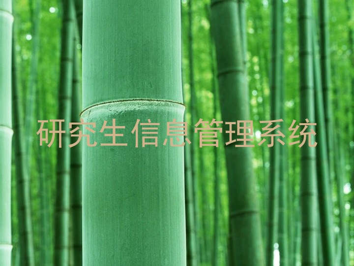 研究生信息管理系统
