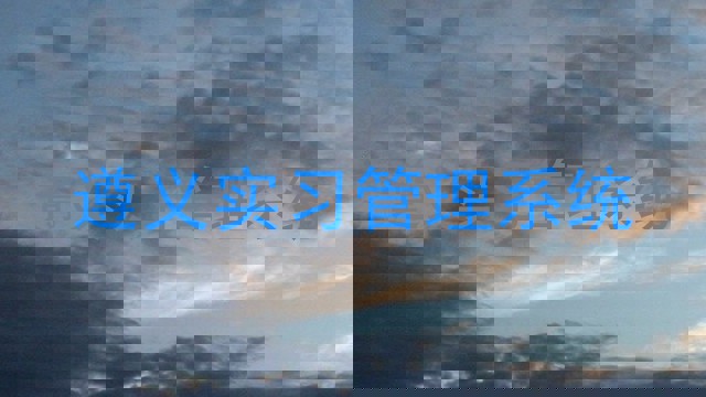 遵义实习管理系统