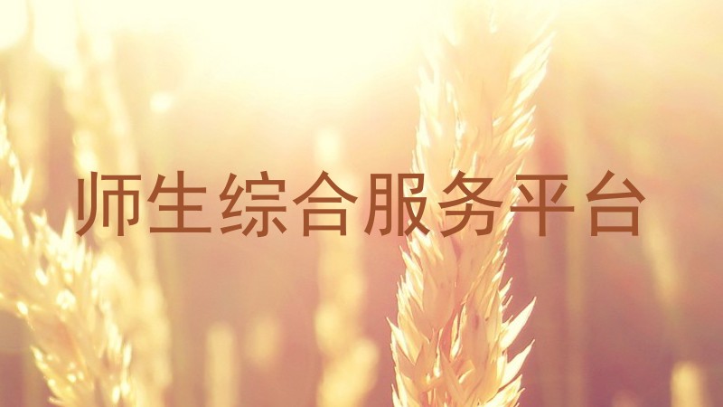 师生综合服务平台