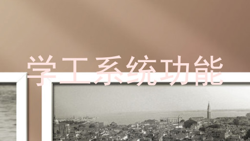 学工系统功能