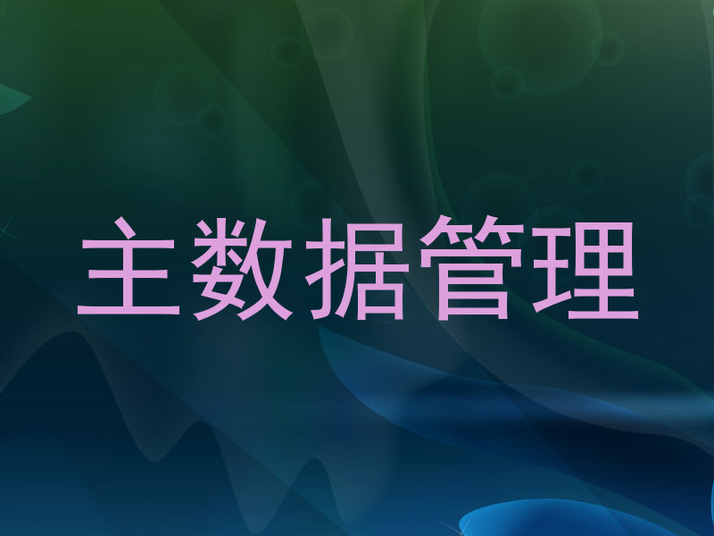 主数据管理
