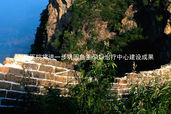 太原医院将进一步巩固危重孕妇治疗中心建设成果