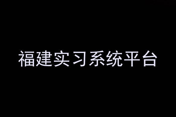 福建实习系统平台