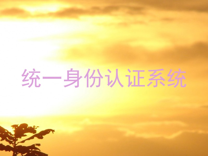 统一身份认证系统