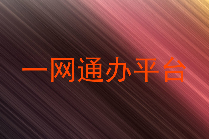 一网通办平台