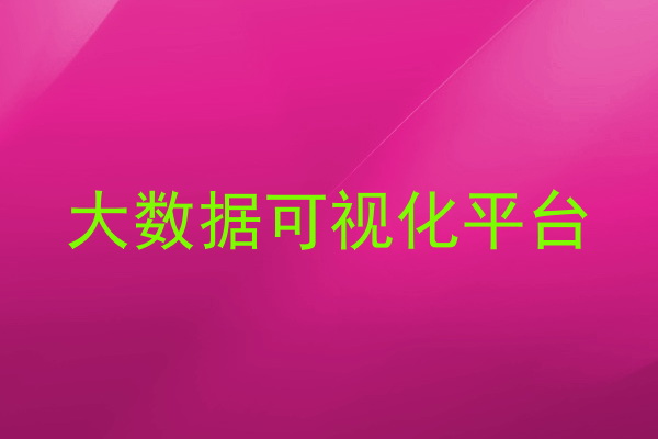 大数据可视化平台