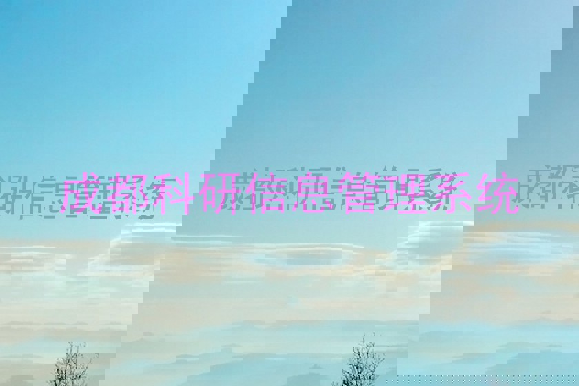 成都科研信息管理系统